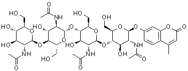4-Methylumbelliferyl-beta-D-N,N’,N’,N”-Tetraacetylchitotetraoside CAS 53643-14-4 4-Methylumbelliferyl-beta-D-N,N’,N’,N”-Tetraacetylchitotetraoside CAS 53643-14-4