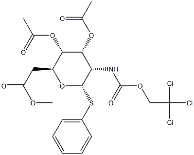 Phenyl 3,4,6-Tri-O-acetyl-2-deoxy-1-thio-2-(2,2,2-trichloroethoxyformamido)-beta-D-glucopyranoside CAS 187022-49-7 Phenyl 3,4,6-Tri-O-acetyl-2-deoxy-1-thio-2-(2,2,2-trichloroethoxyformamido)-beta-D-glucopyranoside CAS 187022-49-7