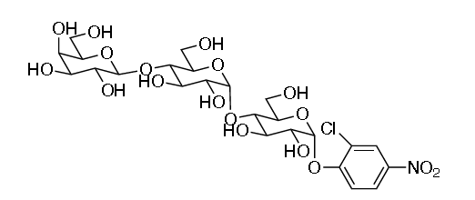 Gal-G2-CNP/2-Chloro-4-nitrophenyl 4-O-β-Dgalactopyranosylmaltoside CAS 157381-11-8