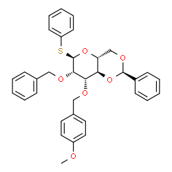 Phenyl 3-O-[(4-methoxyphenyl)methyl]-2-O-(phenylmethyl)-4,6-O-[(R)-phenylmethylene]-1-thio-alpha-D-mannopyranoside CAS 177943-74-7